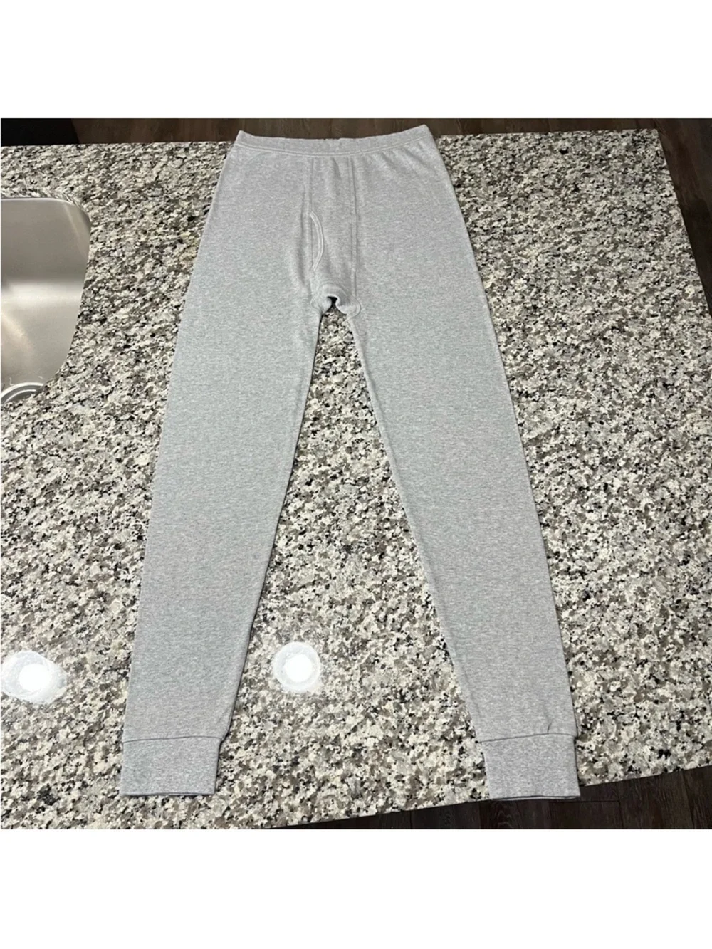 Men's Gray Thermal Long Johns Warm Underwear